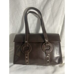 Vintage Y2K Jones New York Brown Faux Leather Purse